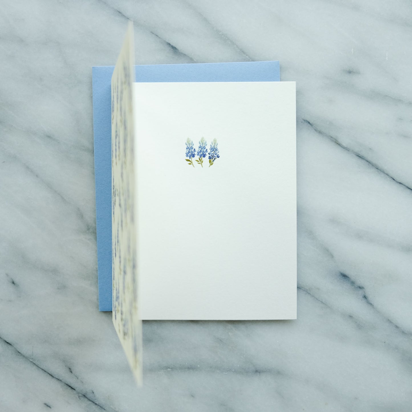 Bluebonnet Notecard - Cream