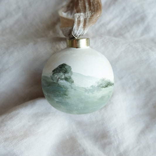 Dawn Landscape Christmas Bauble Ornament