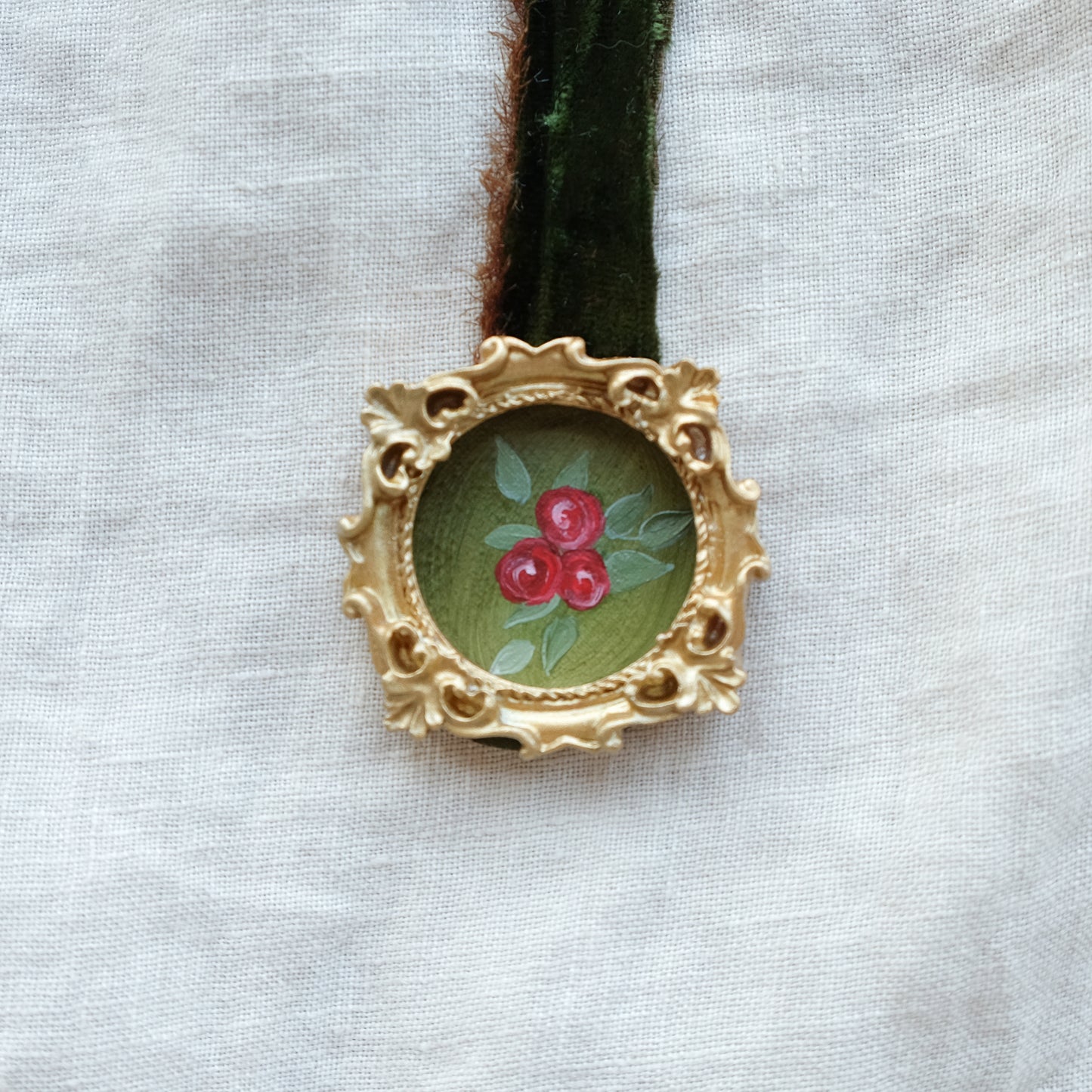 Red Roses - Framed Print Ornament