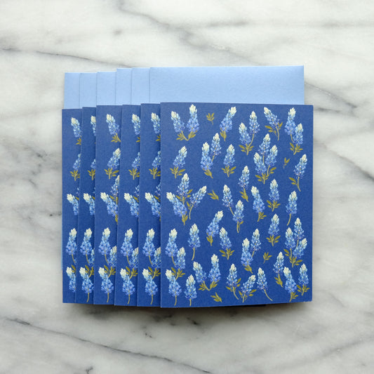 Bluebonnet Notecard Set - Midnight