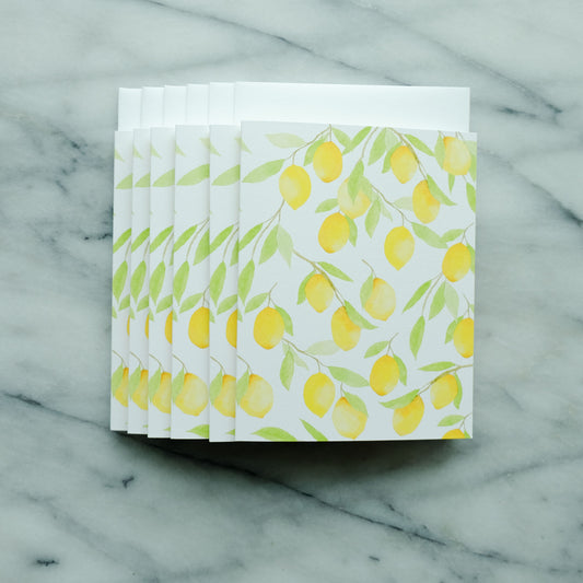 Lemon Notecard Set