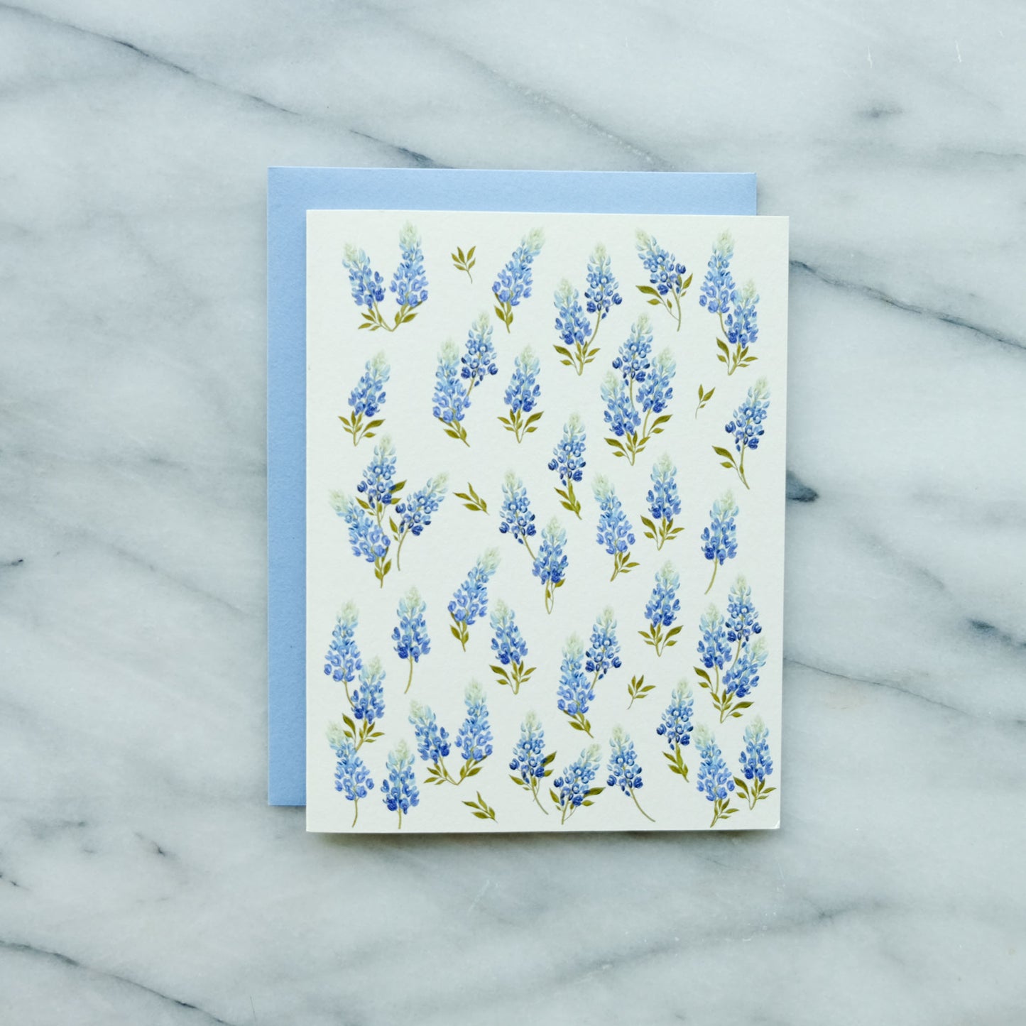 Bluebonnet Notecard - Cream